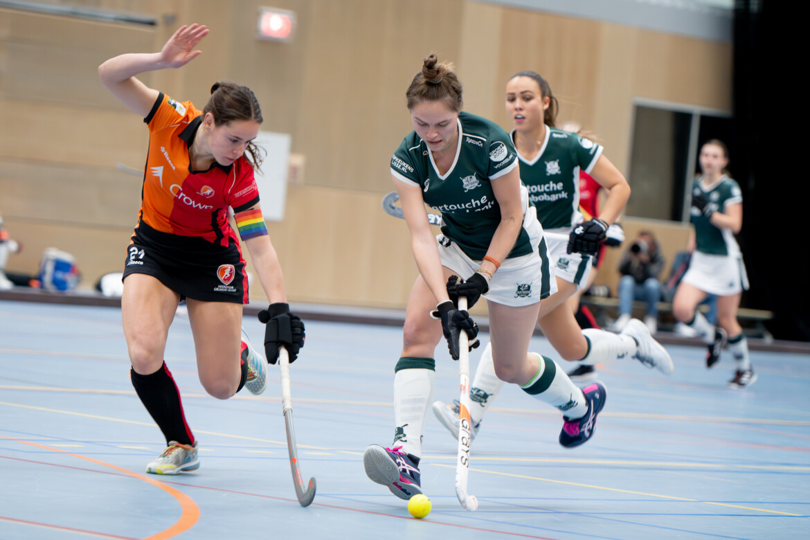 Playoffs Cartouche Dames  1 zaal 2025; foto's van de playoff wedstrijden promotie Hoofklasse