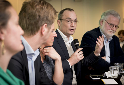 Jan Vos (PvdA, motie Vos) VERkiezingsdebat over eletriche rijden olv Vincent Everts bij BOVAG in Bunnik 4429.jpg